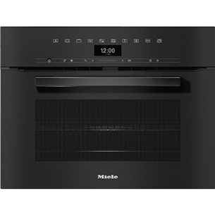 Miele, microwave function, 43 L, black - Built-in Compact Oven H7440BMOBSW