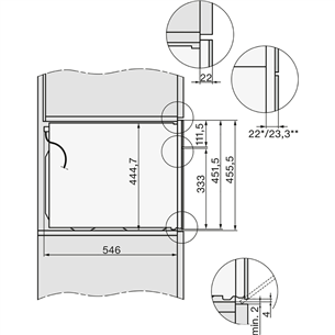 Įmontuojama mikrobangų krosnelė Miele H7440BMOBSW