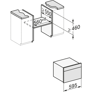 Įmontuojama mikrobangų krosnelė Miele H7440BMOBSW