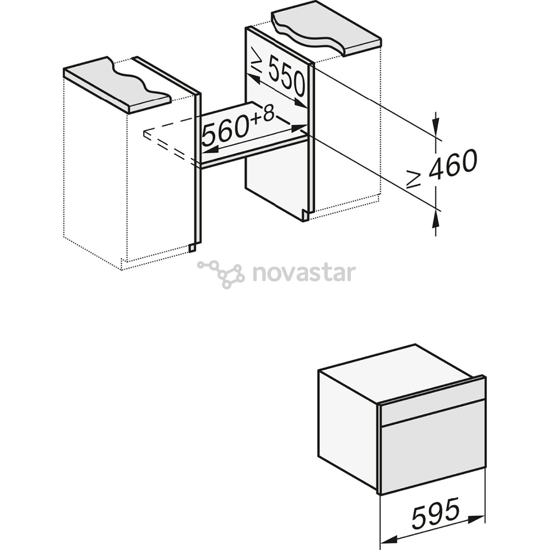 Miele, microwave function, 43 L, black - Built-in Compact Oven