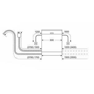 Įmontuojama indaplovė Bosch SMV8YCX03E