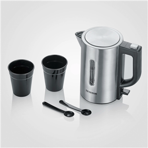 Severin Mini, 0.5 L, 1100 W, inox - Travel Kettle