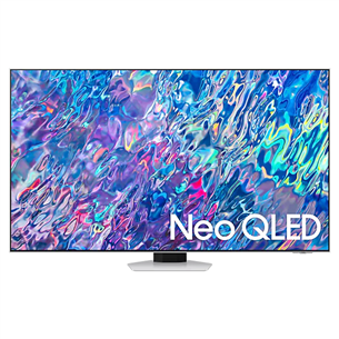 Samsung QN85B (2022), 75'', 4K UHD, Neo QLED, central stand, silver - TV