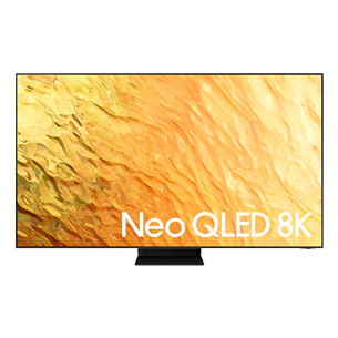 Samsung QN800B Neo QLED 8K Smart TV, 65'', central stand, silver/black - TV