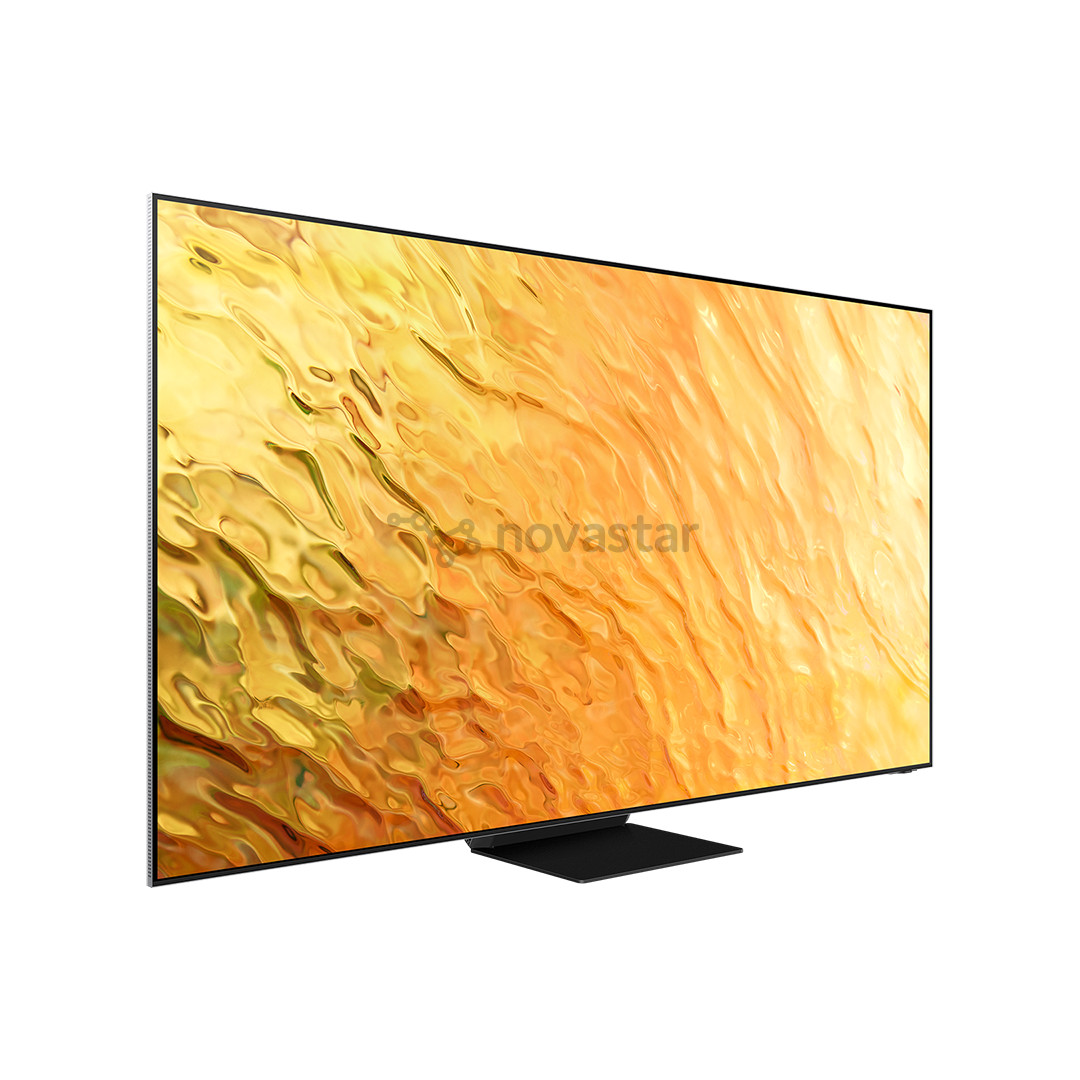 Samsung QN800B, 75'', 8K, Neo QLED, central stand, silver/black - TV
