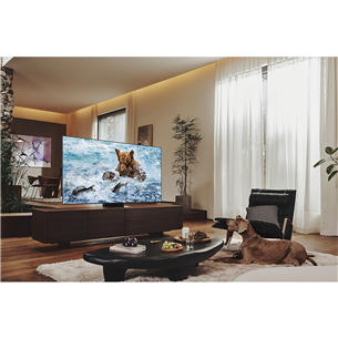 Samsung QN700B Neo QLED 8K Smart TV, 75'', central stand, silver/black - TV