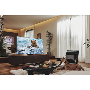 Samsung QN700B Neo QLED 8K Smart TV, 75'', центральная подставка, серебристый/черный - Телевизор