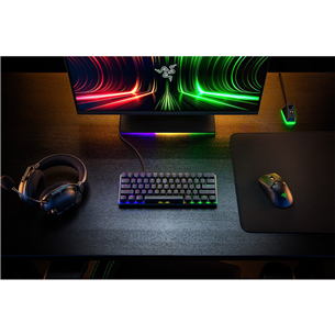 Klaviatūra Razer Huntsman Mini Analog, 60%, SWE, Juoda