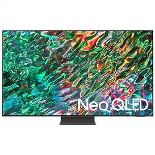 Samsung QN91B, 65'', 4K UHD, Neo QLED, central stand, black - TV