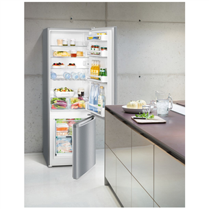 Liebherr, 266 L, height 162 cm, silver - Refrigerator