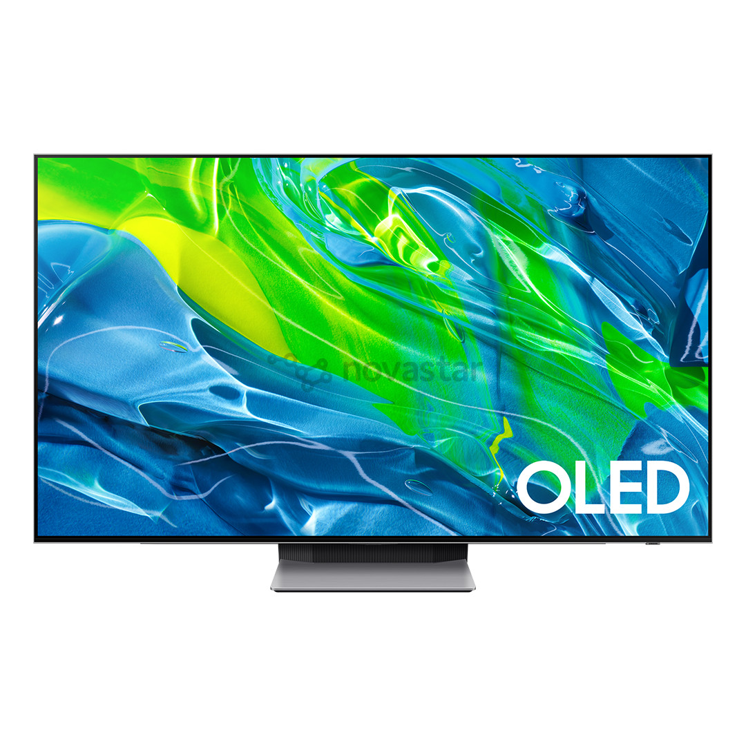Samsung S95B, 65'', 4K UHD, OLED, central stand, gray - TV