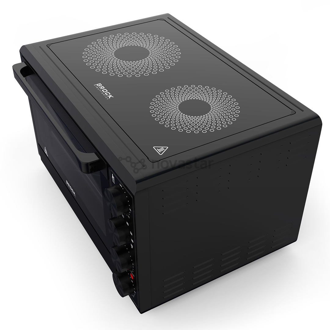 Brock, 50 L, 3300 W, black Mini Oven with 2 Infrared Cooking Plates