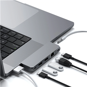 Satechi Pro Hub Mini, USB-C, gray - Hub