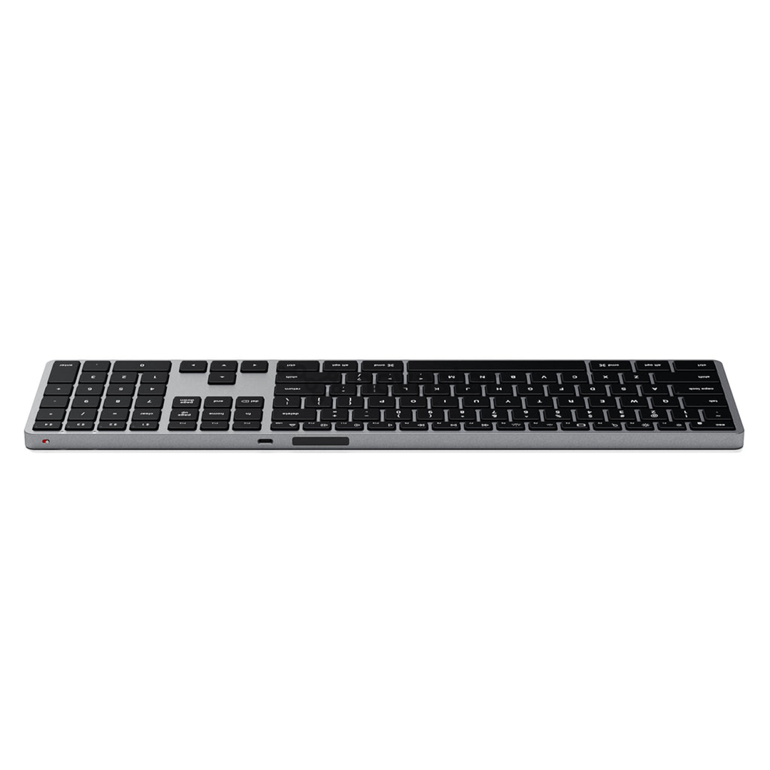 Klaviatūra Satechi Slim X3 Bluetooth Backlit Keyboard, SWE, Belaidė, Pilka/Juoda