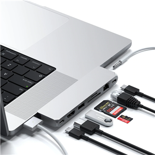 Satechi Pro Hub Max, серебристый - Хаб USB-C