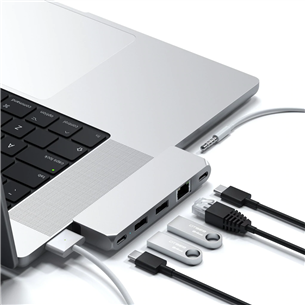 Satechi Pro Hub Mini, USB-C, silver - Hub