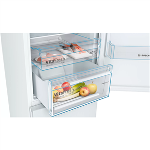 Bosch, NoFrost, 326 л, высота 186 см, белый - Холодильник