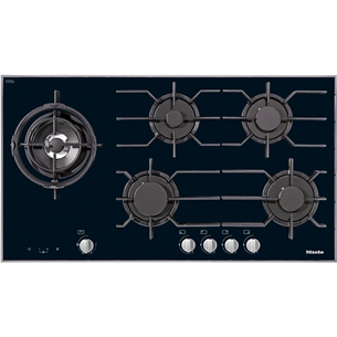 Miele, width 94.2 cm, black - Built-in Gas Hob KM3054