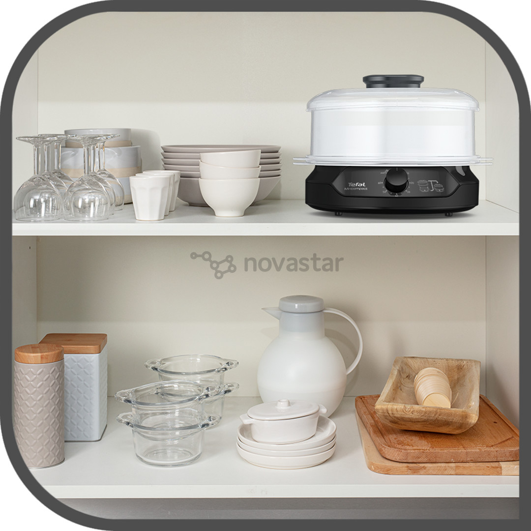 Tefal Minicompact, 800 W, black - Steam Cooker