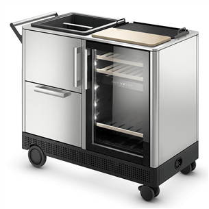 Dometic MoBar 550, 39 buteliai, aukštis 98 cm, juodas/nerūdijančio plieno - Mobilus lauko baras MOBAR550