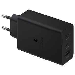 Samsung Trio, USB-C, USB-A, 65 W, black - Charger EP-T6530NBEGEU