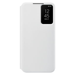 Samsung Galaxy S22+ S-View Flip Cover, white - Smartphone cover EF-ZS906CWEGEE