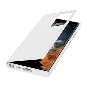 Dėklas Samsung Galaxy S22 Ultra S-View Flip Cover, White