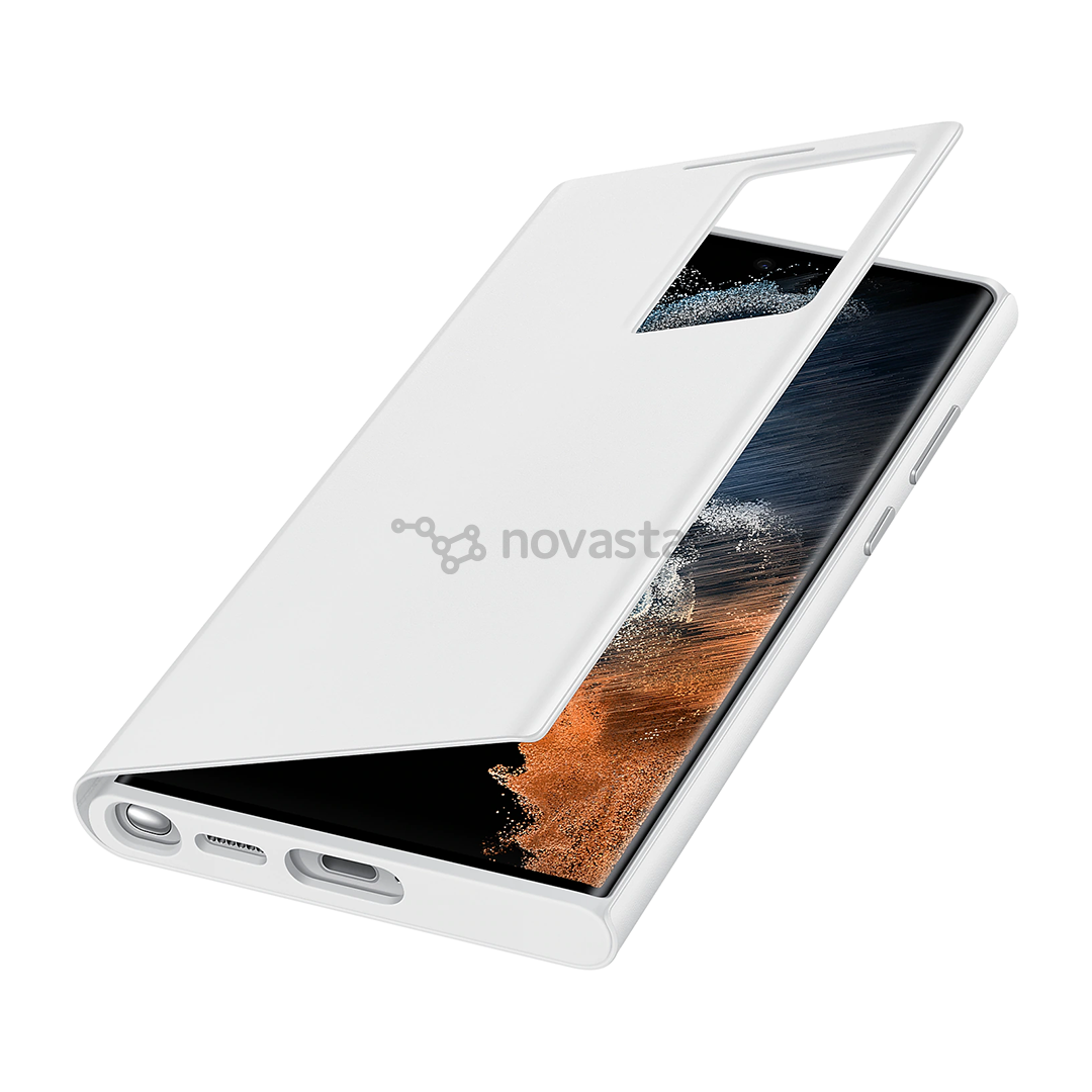 Dėklas Samsung Galaxy S22 Ultra S-View Flip Cover, White