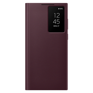 Dėklas Samsung Galaxy S22 Ultra S-View Flip Cover, Burgundy