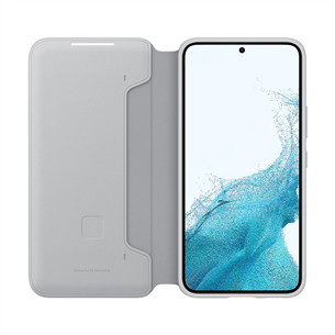 Dėklas Samsung Galaxy S22 Smart LED View Cover, Pilkas