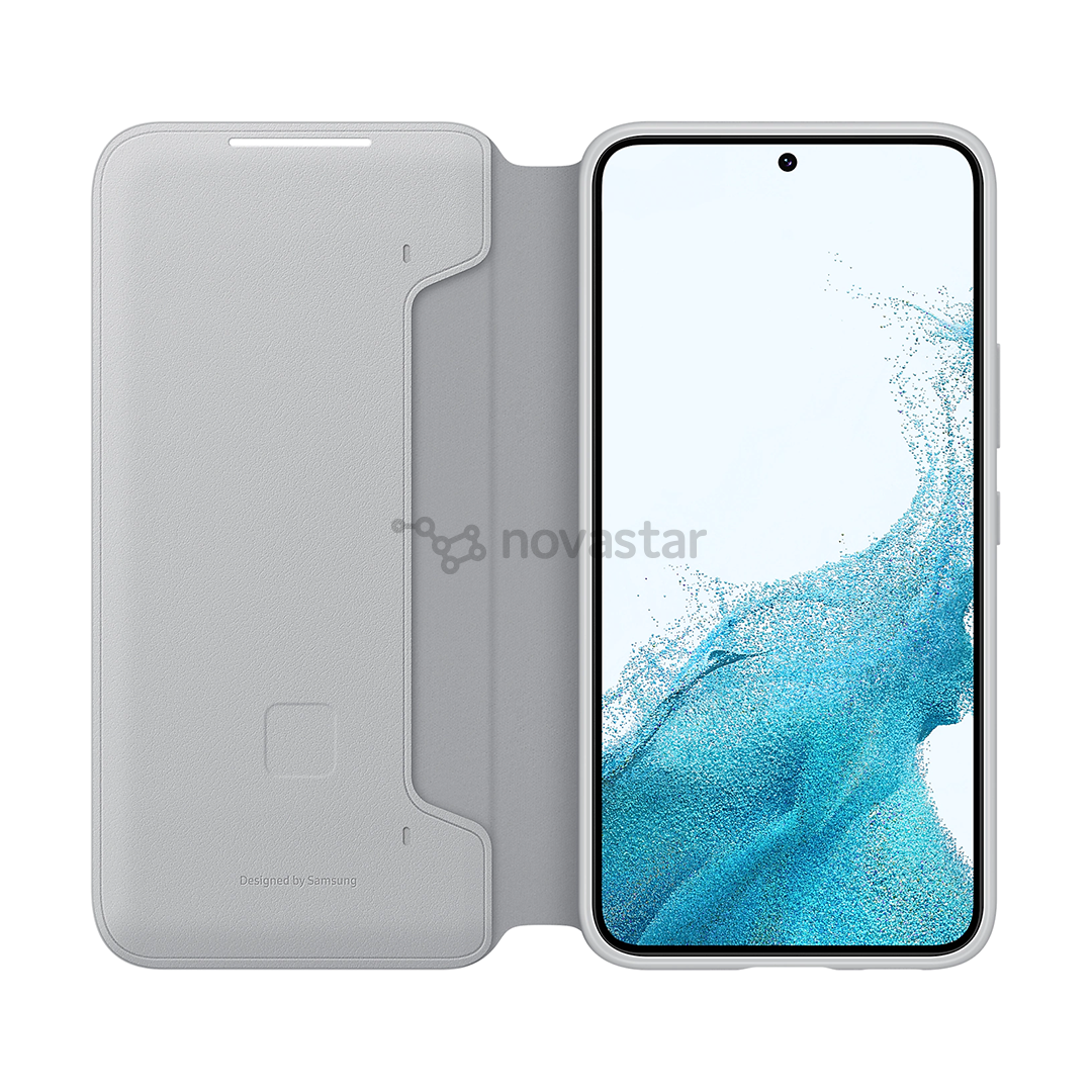 Dėklas Samsung Galaxy S22 Smart LED View Cover, Pilkas