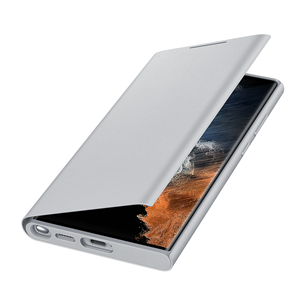 Dėklas Samsung Galaxy S22 Ultra LED View Cover, Gray