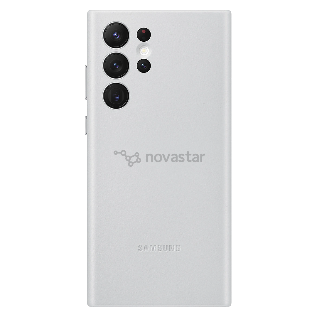Dėklas Samsung Galaxy S22 Ultra Leather Cover, Gray