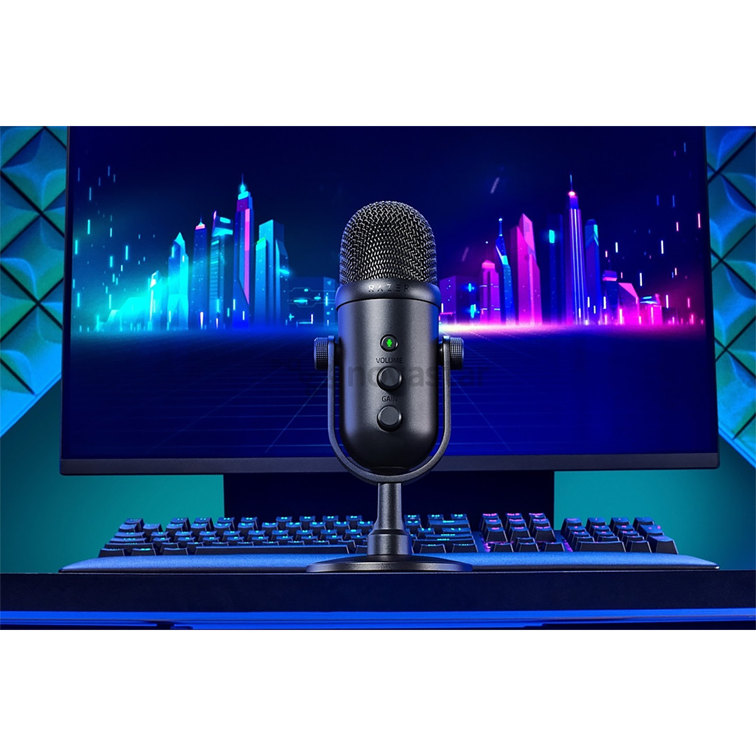 Mikrofonas Razer Seiren V2 Pro, USB, Juodas