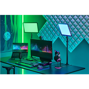 Studijinis LED šviestuvas Razer Key Light Chroma, juodas