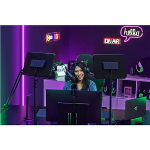 Studijinis LED šviestuvas Razer Key Light Chroma, juodas