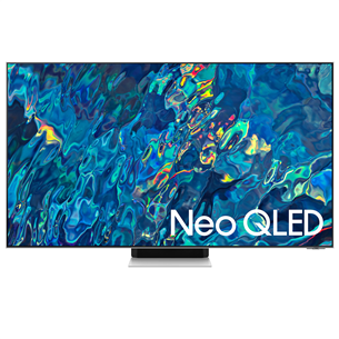 Samsung QN95B, 85'', 4K UHD, Neo QLED, центральная подставка, серебристый/черный - Телевизор