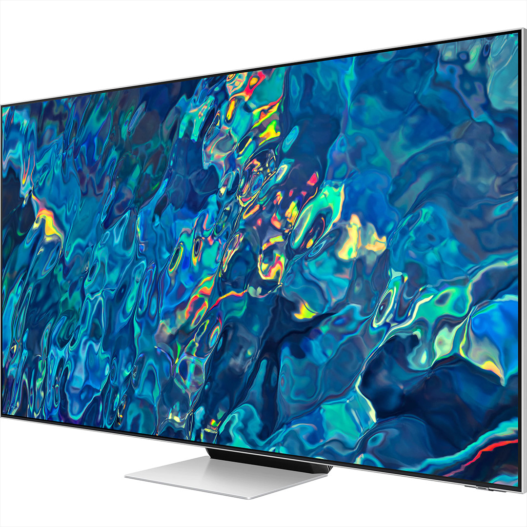 Samsung QN95B, 85'', 4K UHD, Neo QLED, central stand, silver/black - TV