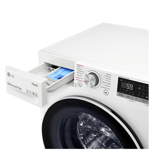 LG V500 Series, 9 kg / 6 kg, depth 56.5 cm, 1400 rpm - Washer-Dryer Combo