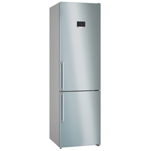 Bosch, NoFrost, 363 л, высота 203 см, нерж. сталь - Холодильник KGN39AIBT