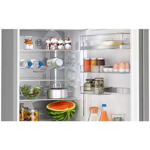 Bosch, NoFrost, 363 L, height 203 cm, inox - Refrigerator