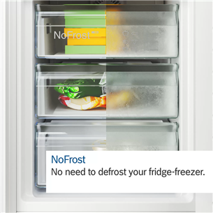 Bosch, NoFrost, 363 L, height 203 cm, inox - Refrigerator