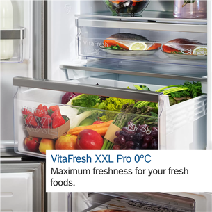 Bosch, NoFrost, 363 L, height 203 cm, inox - Refrigerator