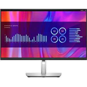 Dell P2723DE, 27'', QHD, LED IPS, LAN, USB-C, серый/черный - Монитор