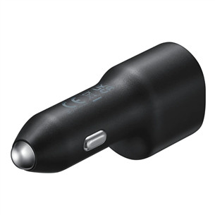Samsung Duo Car Charger, USB-A, USB-C, 25 W + 15 W, juodas - Automobilinis įkroviklis