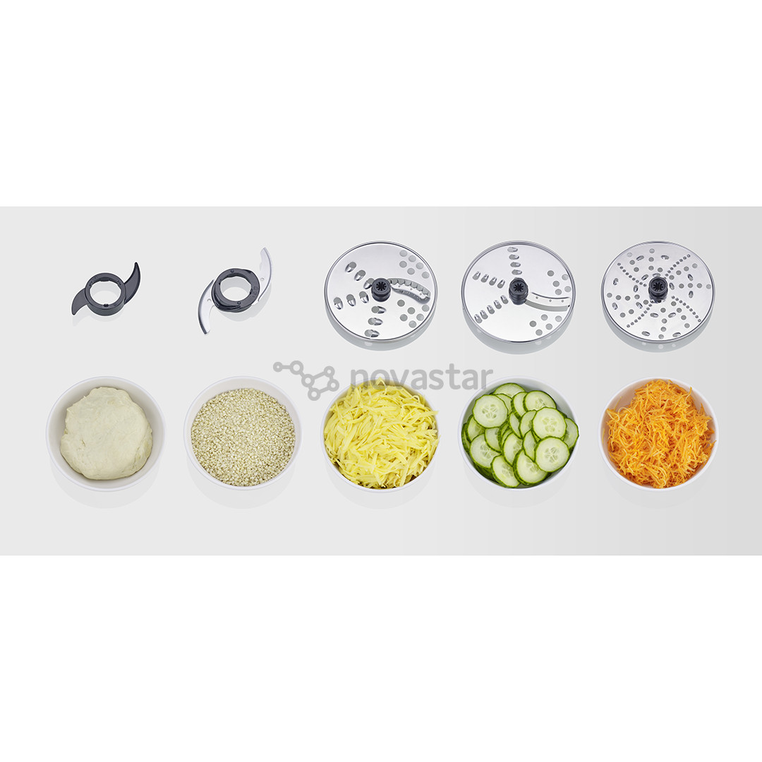 Severin, 1.5 L/1.5 L, 1200 W, stainless steel - Food Processor