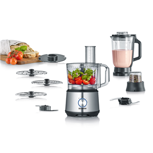 Severin, 1.5 L/1.5 L, 1200 W, stainless steel - Food Processor