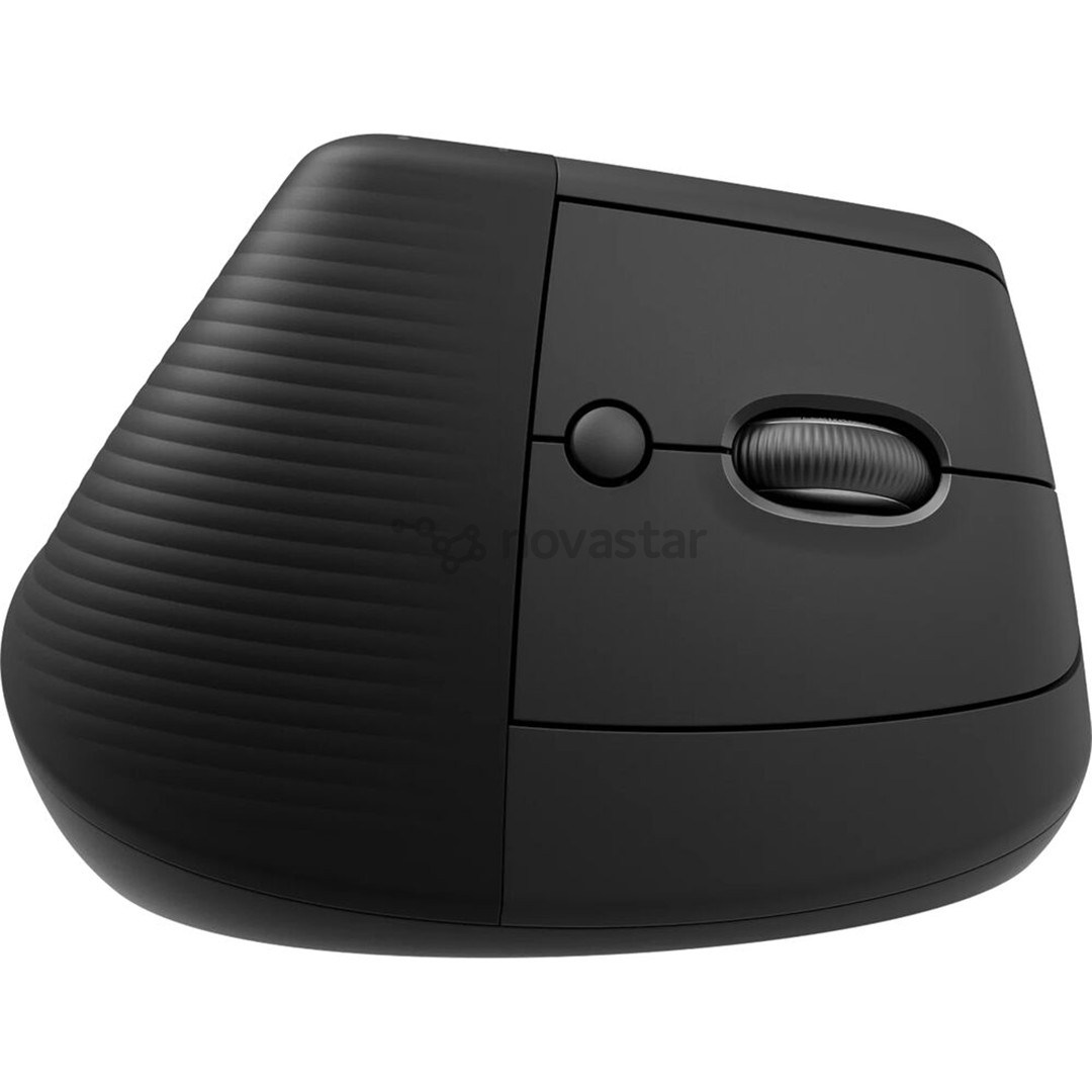 Logitech Lift Vertical Ergonomic Mouse, silent, juoda - Belaidė pelė