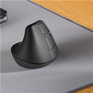 Logitech Lift Vertical Ergonomic Mouse, черный - Беспроводная оптическая мышь