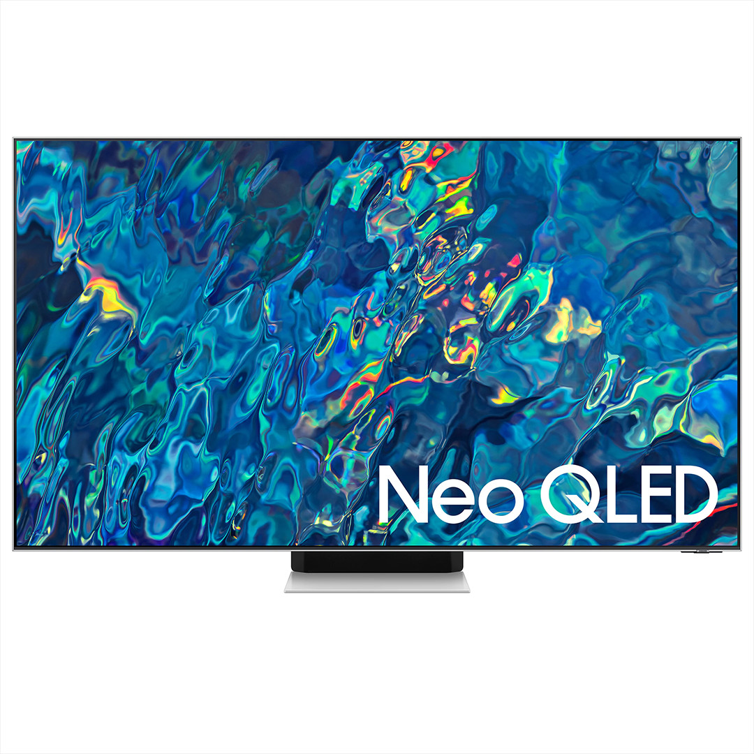 Samsung QN95B, 55'', 4K UHD, Neo QLED, central stand, silver/black - TV